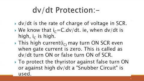 Lecture 15 Power Electronics SCR Protection Methods