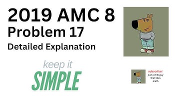 2019 AMC 8: Problem 17 (Detailed Explanation)