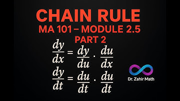 14 -MA 101 – Calculus I | Module 2 | Section 2.5 - Part 2 – Chain Rule  - Dr. Zahir Math