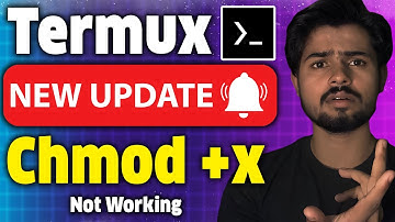 Termux Chmod Command Not Working | Termux New update
