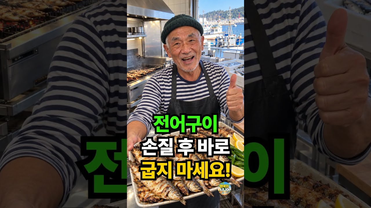 전어 손질하자마자 굽지 마세요! 비린내 없이 굽는 법 레시피 숏폼 썸네일