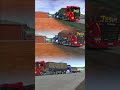 escania R440 vermelha. FH16 azul. global trok online