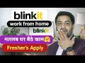🥰Work From Home Job For Blinkit | Blinkit Work From Home | घर बैठे काम करे #remotejobs #workfromhome