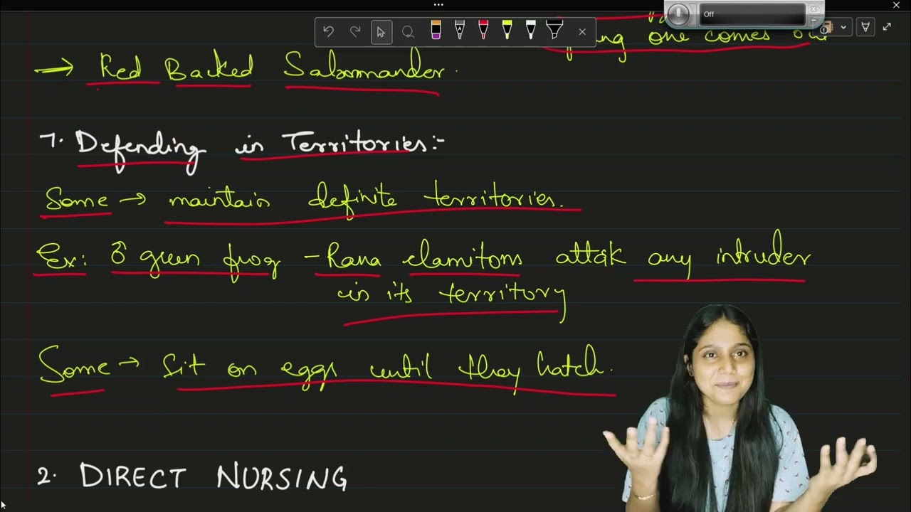 Parental care in Amphibians | Osmania University | sem 2 Zoology | Humera