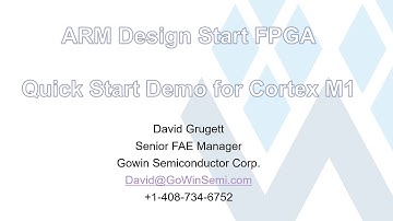 Arm DesignStart FPGA Quick Start