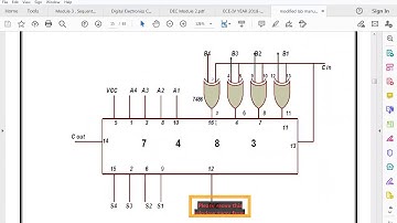 Exp 3 -Introduction to PARALLEL ADDER, SUBTRACTOR USING 7483 CHIP AND TO CONVERT BCD TO EXCESS  3