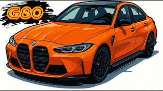 2024 FIRE ORANGE (INDIVIDUAL) G80 BMW M3 COMPETITION