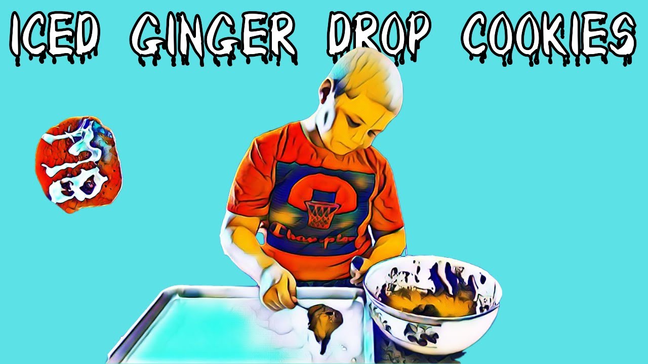 How to Make ICED GINGER Drop Cookies YouTube