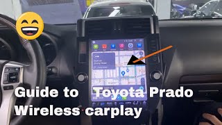 How to Upgrade Your Toyota Prado's Toyota land cruiser stereo to Apple Varplay Head Unit (2010-2013)