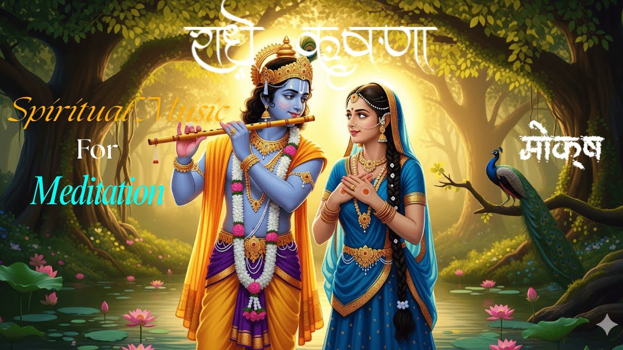 Radha Krishna Spiritual Music for Peace | Meditation | Sleeping | New Meditation Music 2025 | Moksh