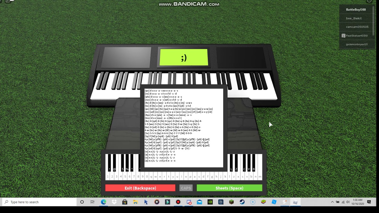 Roblox Piano Songs