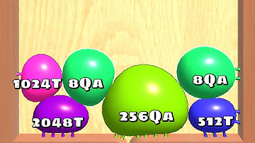 Blob Merge 3D - Multiple Quadrillion Satisfying ASMR Gameplay ( Cube Arena 2048 )
