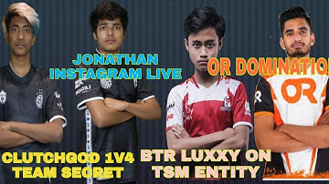 ClutchGod 1v4 Team Secret | PMWL | TSM Entity vs BTR | Jonathan on Ping Issue | BTR Luxxy Interview