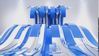 Wavy Ribbons Logo Reveal clean elegant company v1