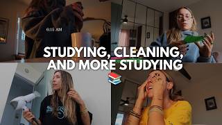 Studying, cleaning, + more studying (my new life)
