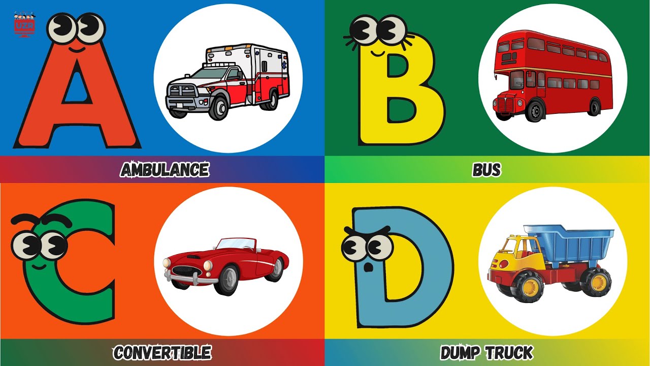 🔠 Double Transport ABCs | From Ambulance to Zoom Car 