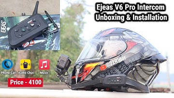 Ejeas V6 Pro Bluetooth Intercom Unboxing & Installation | 22 Rider