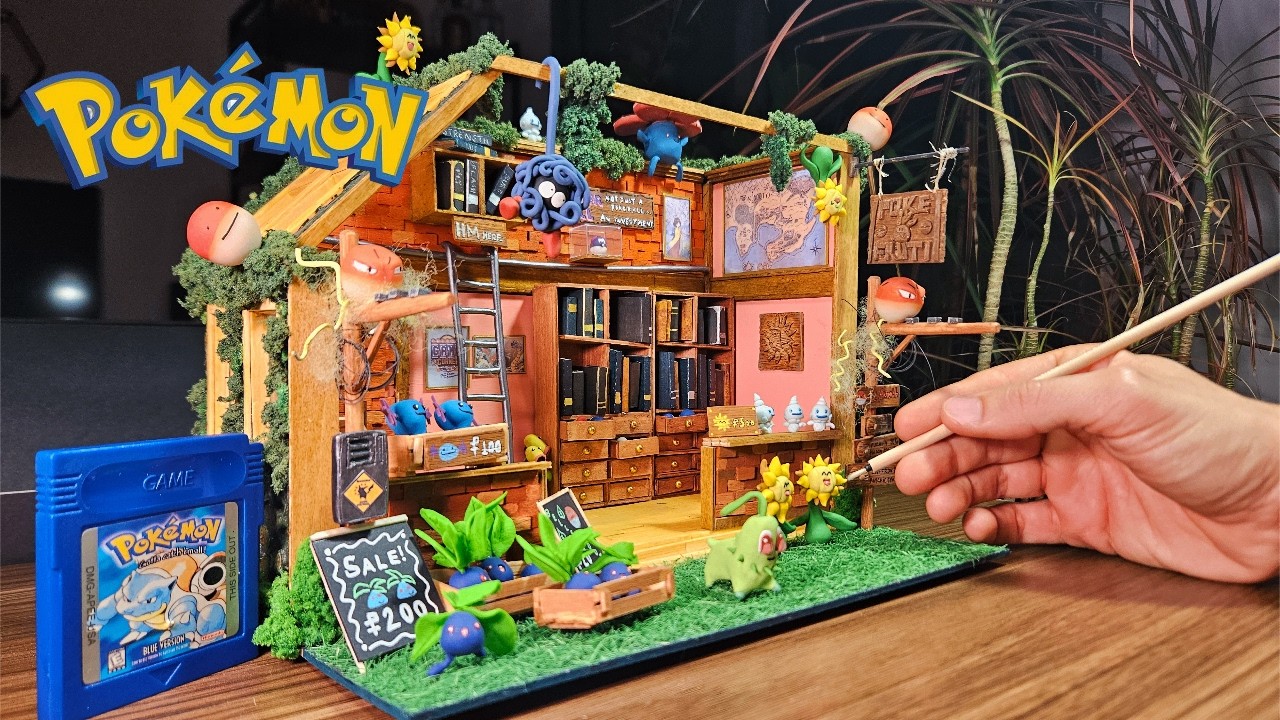 Fiz uma loja Pokémon - DIY - Clay - Diorama