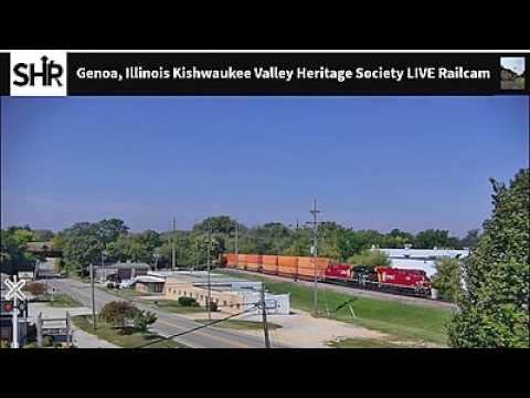 Genoa, Illinois – CPKC Chicago Sub & CN Freeport Sub Railcam — Genoa, IL live camera thumbnail