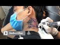Tattoo cover , xăm lấp hình xăm con rồng thành hình xăm hoa hồng , sửa hình xăm xấu