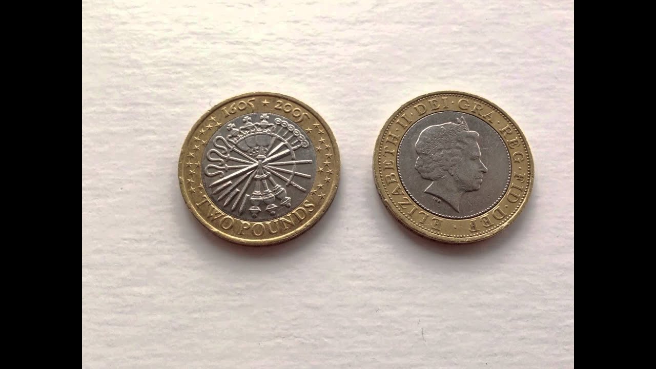 Rare 2 Coin Guy Fawkes 1605 2005 YouTube Rare 2 Coin Guy Fawkes 1605 2005 YouTube