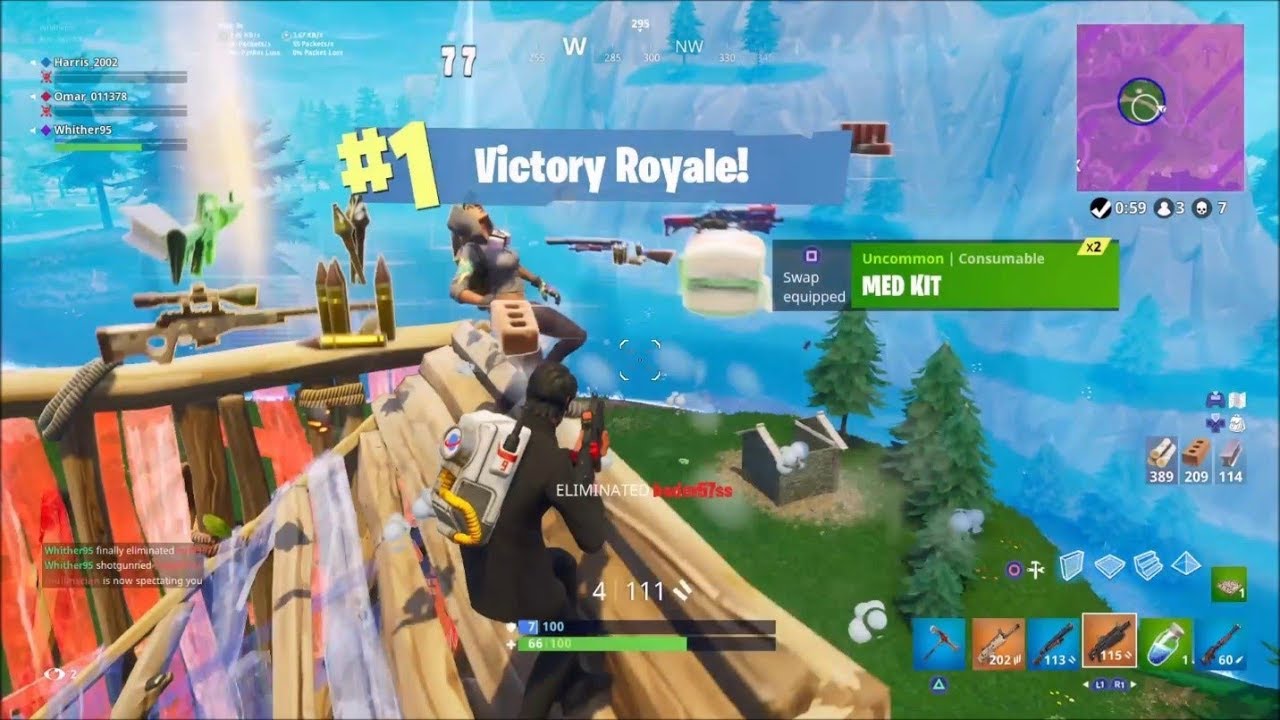 3-man Squad Win - 7 Solo Kills - Fortnite Battle Royale