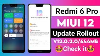 Redmi 6Pro MIUI 12 Update Rollout | Miui 12 Update For Redmi 6pro | Miui 12 Stable Update Rollout Redmi 6Pro MIUI 12 Update Rollout | Miui 12 Update For Redmi 6pro | Miui 12 Stable Update Rollout