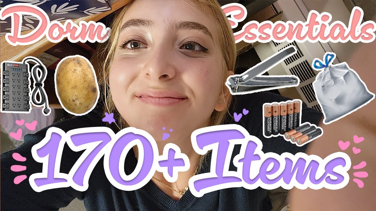 170+ ITEMS DORM ESSENTIALS LIST | Every School/Dorm Supply You Need & Everything You're Forgetting
