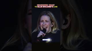 The moment Ellie Goulding started singing, everyone was locked in 🔥 #EllieGoulding #CelebrityReactio