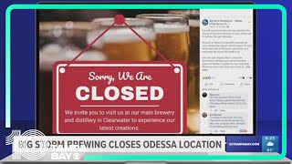 Big Storm Brewing closes its taproom in Odessa
