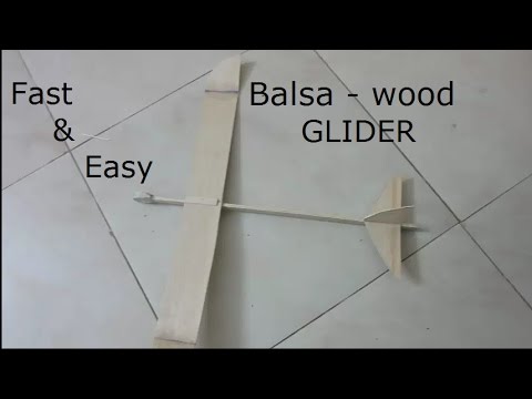 How to make a balsa glider that flies 60 feet (build and 