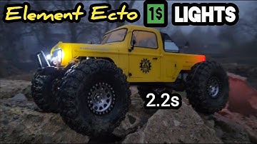 Element Ecto budget 1$ DIY lights and run on 2.2s at "World Class" Crawler County