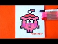 Как рисовать свинку Нюшу из мультика Смешарики по клеточкам в тетради Pig Pixel Art