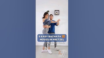 5 Easy Bachata Moves in Pretzel position 🥨💙 #dimayvictoria #bachata #tutorial #bachatasensual #dance