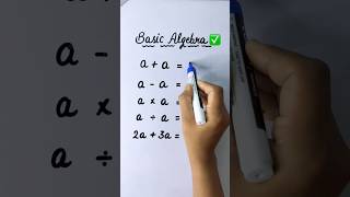 Basic algebra #youtubeshorts #numbers#alphabet#education