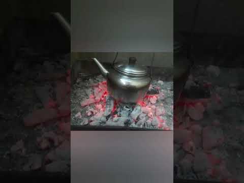 أطيب كاسة شاي على الحطب بعد الإفطار غير شكل تفضلوا