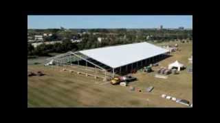 Time lapse temporary structure fabrication