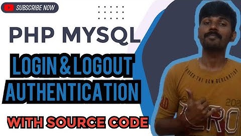 Login Logout Authentication using PHP MYSQL in Tamil #phpprojectwithsourcecode  #coding #login_form