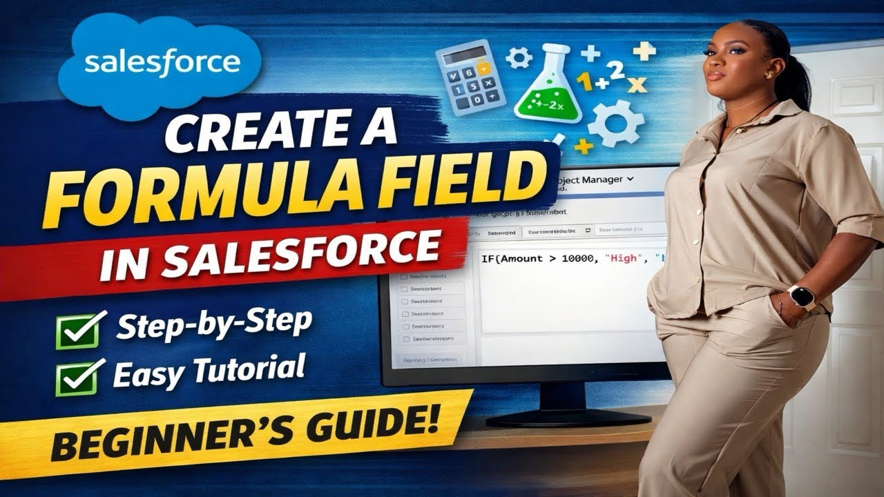 Salesforce Calculated Field How to Create a Formula Field in Salesforce (Step-by-Step Tutorial for ...