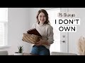 15 Common Things I DON’T Own | Minimalism & Intentional Living