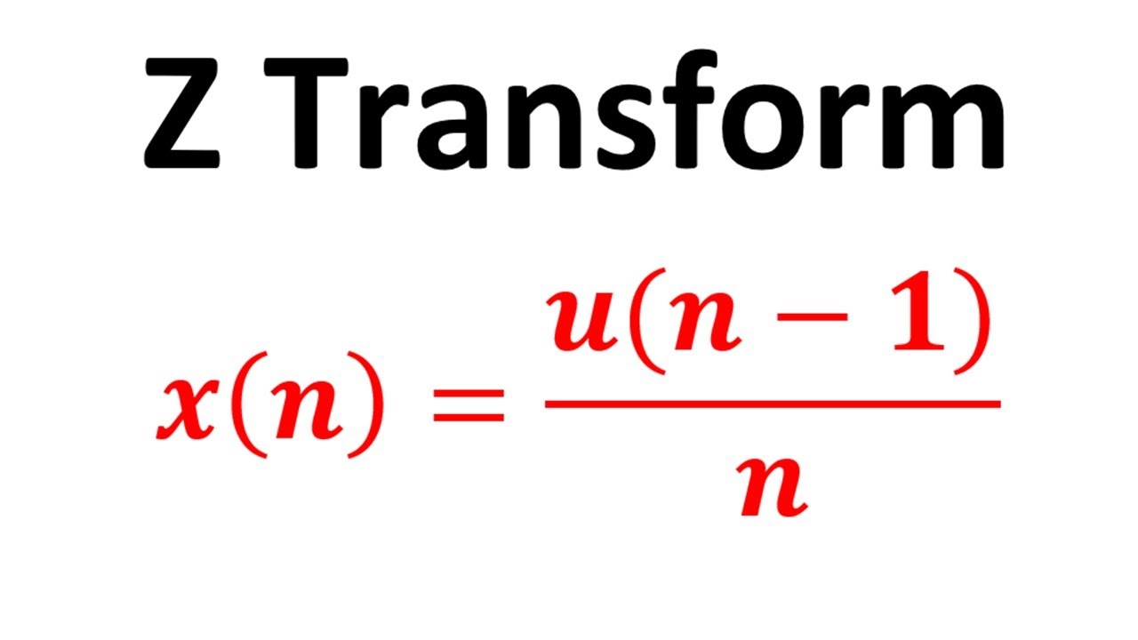 Z transform of x(n)= u(n-1)/n