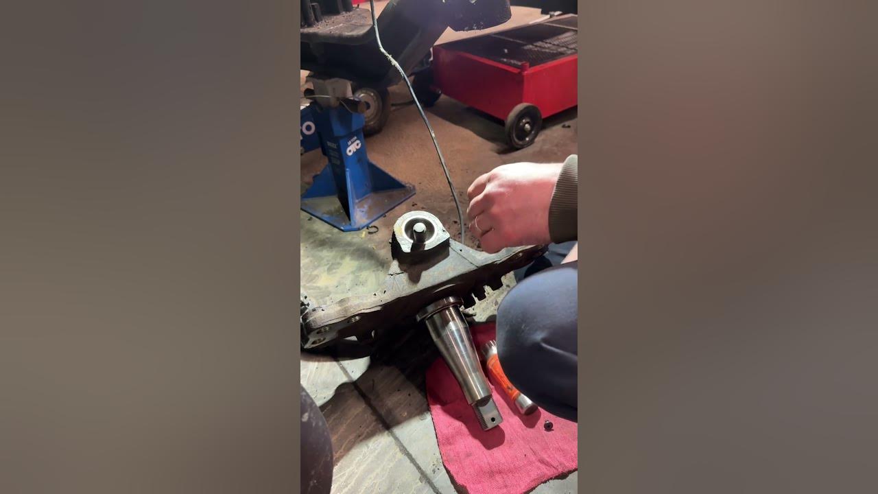 Kingpin job remove bushing mechanic kingpin YouTube