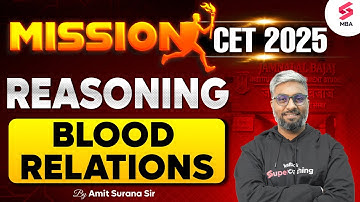 MAH MBA CET 2025 Preparation | MAH MBA CET Reasoning | Blood Relations | Amit Surana