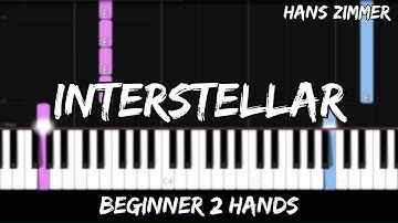 Hans Zimmer - Interstellar Main Theme - Easy Beginner Piano Tutorial - For 2 Hands