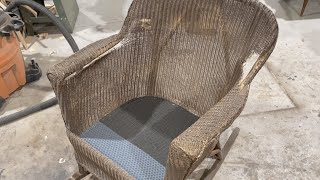 How to replace Wicker on a chair