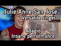 Julie Anne San Jose - Adagio | insane reaction video | #diva #julieannesanjose #queendom