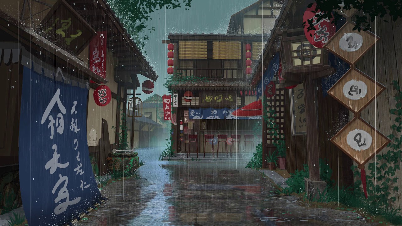 Anime Rain Loop wallpapers - YouTube