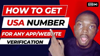 How to get usa phone number for Verification - Verify WhatsApp facebook any website with Usa Number
