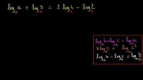 Résoudre des équations avec des logarithmes