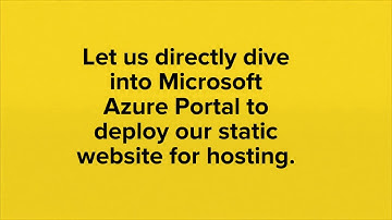 Static Website Hosting in Microsoft Azure - "Difference in between AWS and Azure Services offerings"